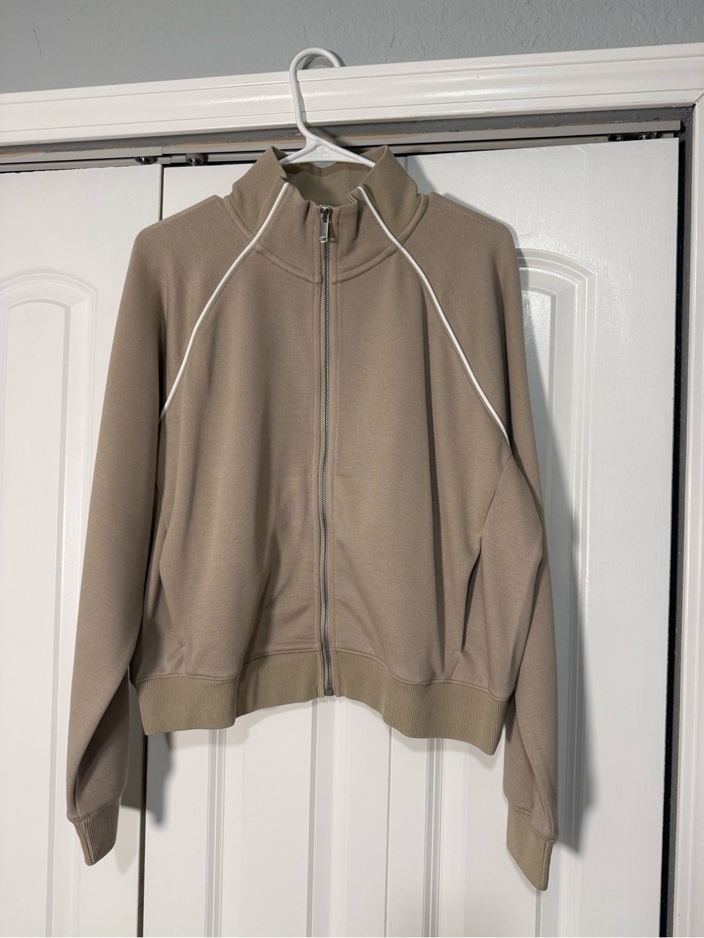 Spanx AirPique Full Zip Track Jacket XL
